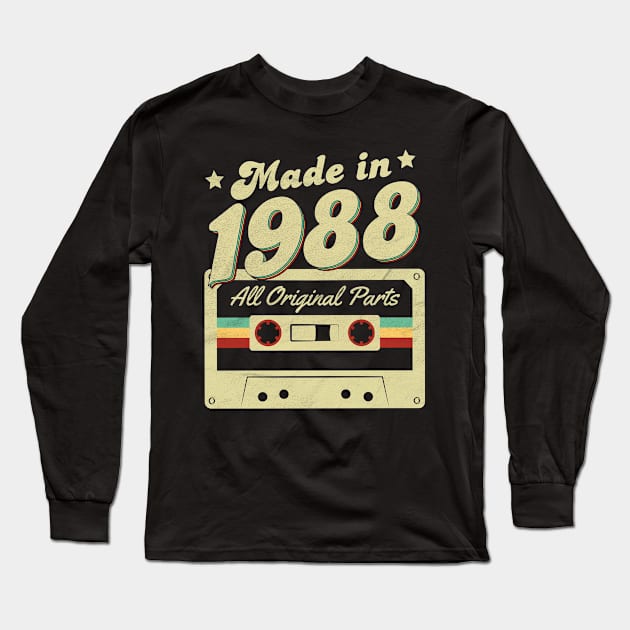 Made in 1988 Long Sleeve T-Shirt by Cooldruck